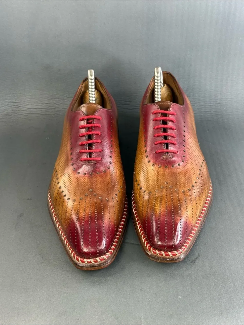 JOSE REAL VELOCE CUOIO ENGLAND OXFORD shoes men’s size 8 (41)